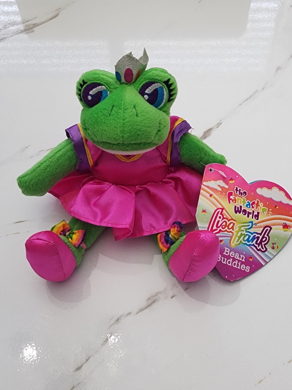 Lisa Frank Princess Frog Beanie Buddie